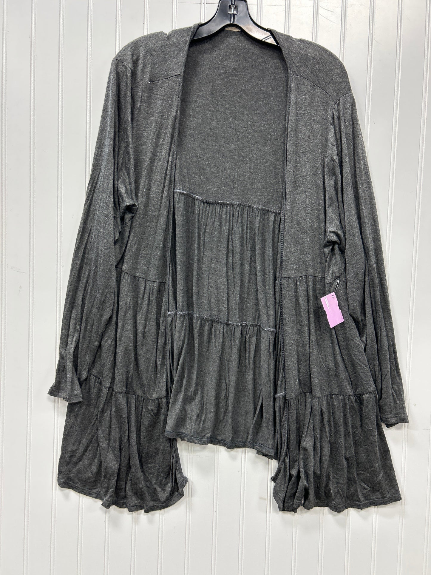 Cardigan By Cmc In Grey, Size:1X