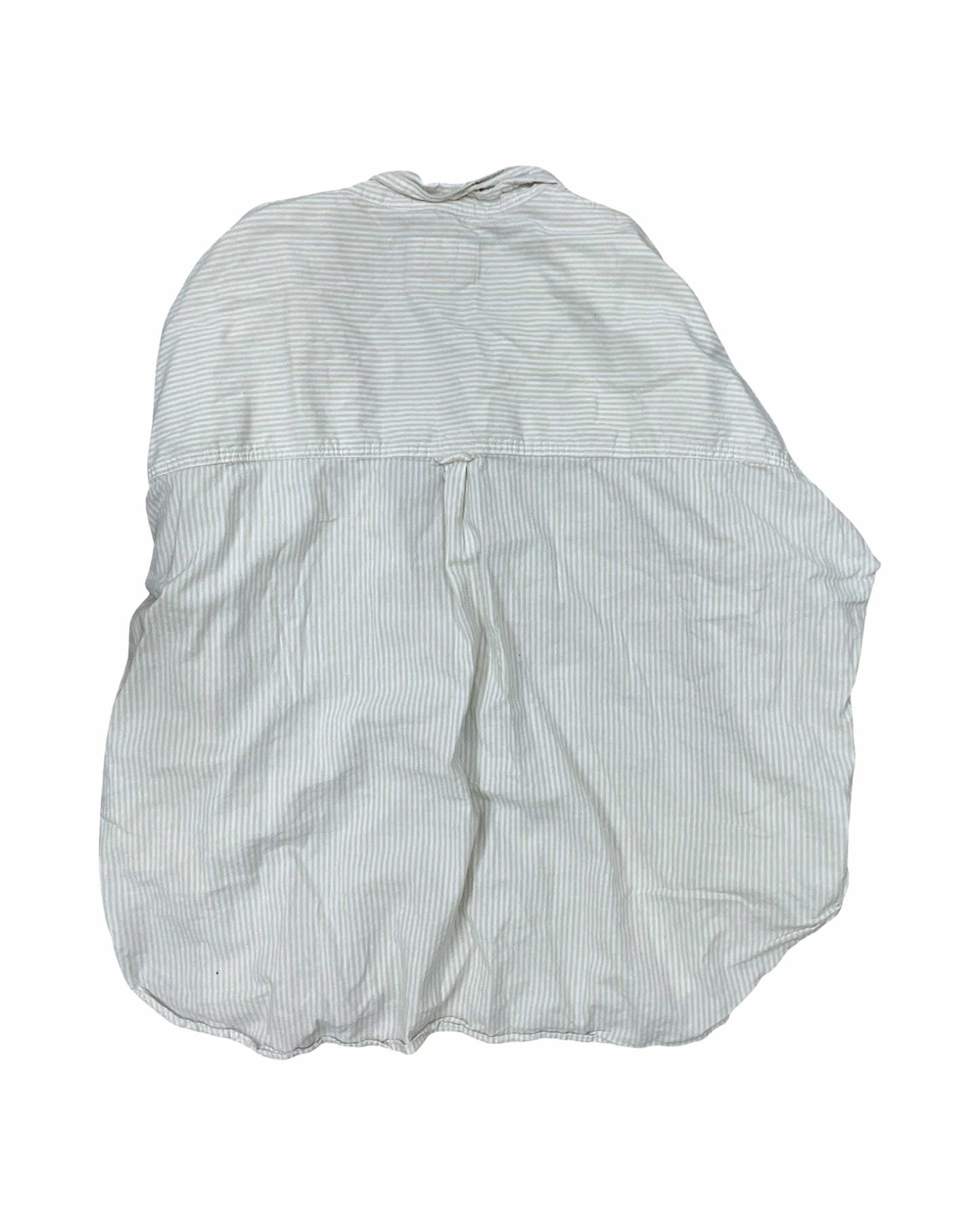 Blouse Ls By American Eagle In Cream & Tan, Size:L