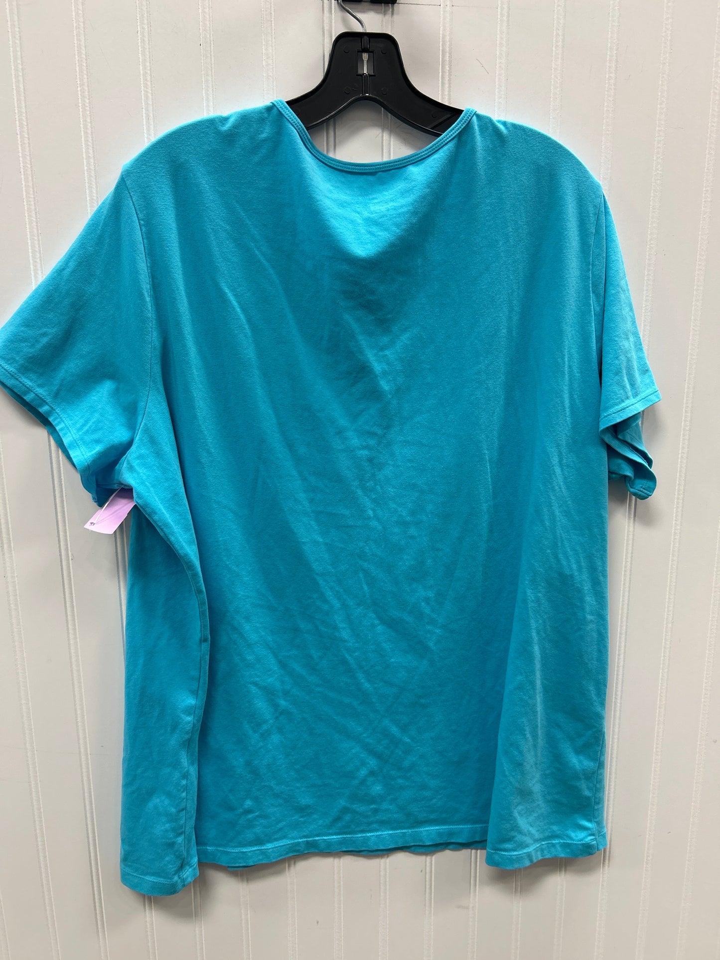 Top Ss Basic By Merona In Blue, Size:3X