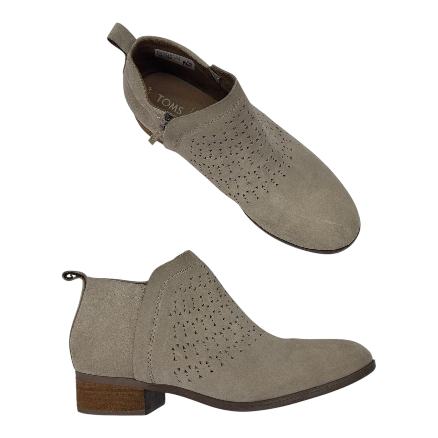 Boots Ankle Heels By Toms In Tan, Size:7.5