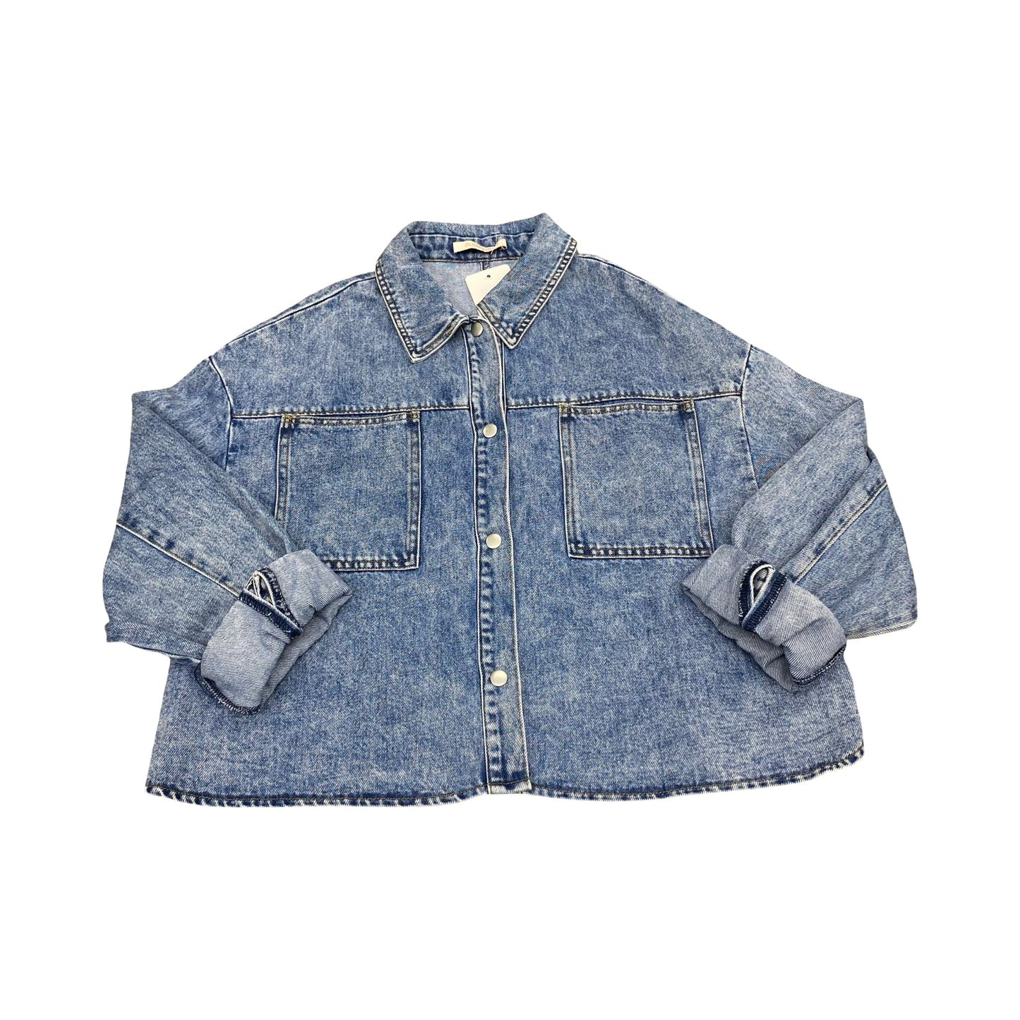 Jacket Denim By Oliviaceous In Blue Denim, Size:L