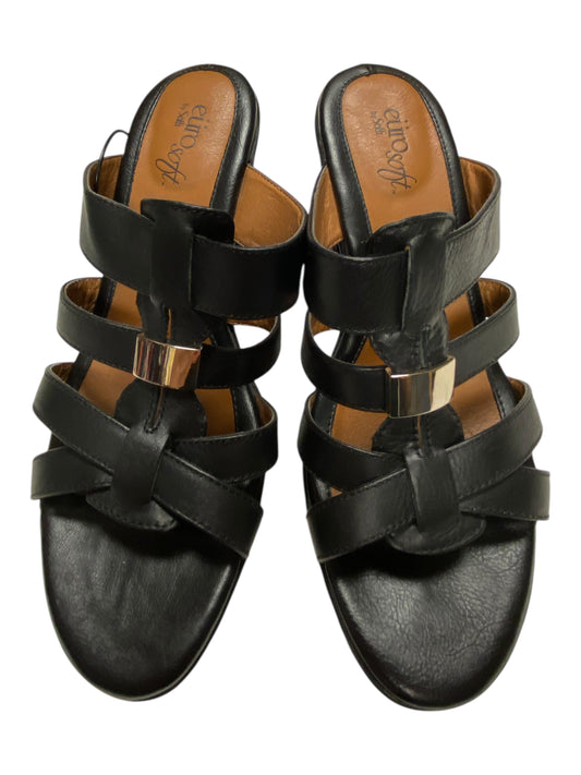 Sandals Heels Block By Sofft In Black, Size:7