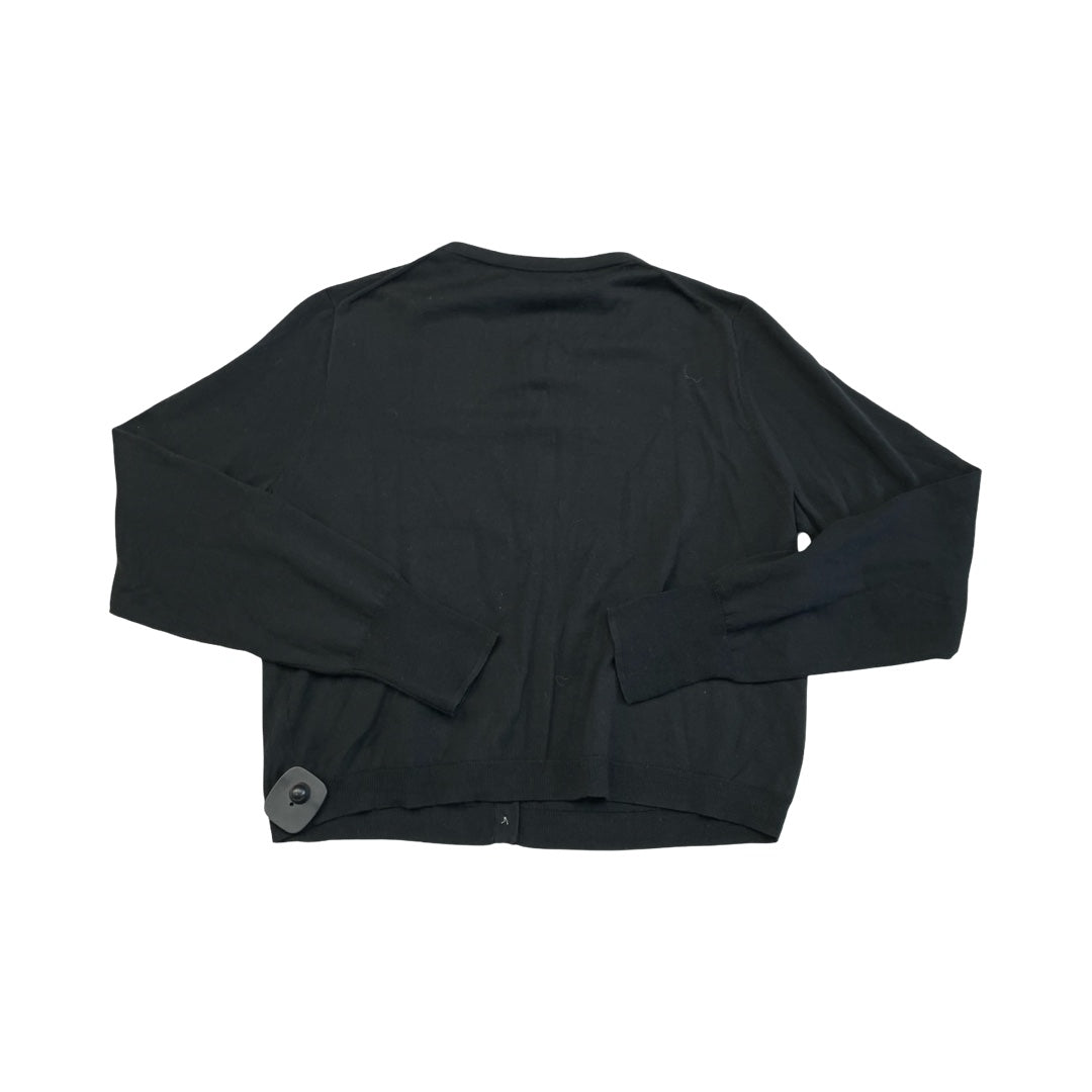 Sweater Cardigan By J. Crew In Black, Size:L