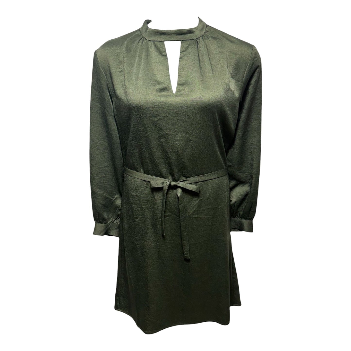 Belted Tunic Mini Dress By Ronen Chen In Green, Size: 6