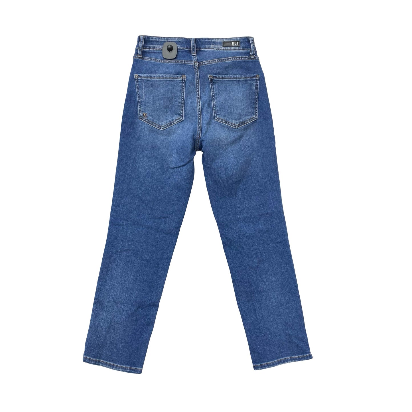 Jeans Straight By Kut In Blue Denim, Size:2