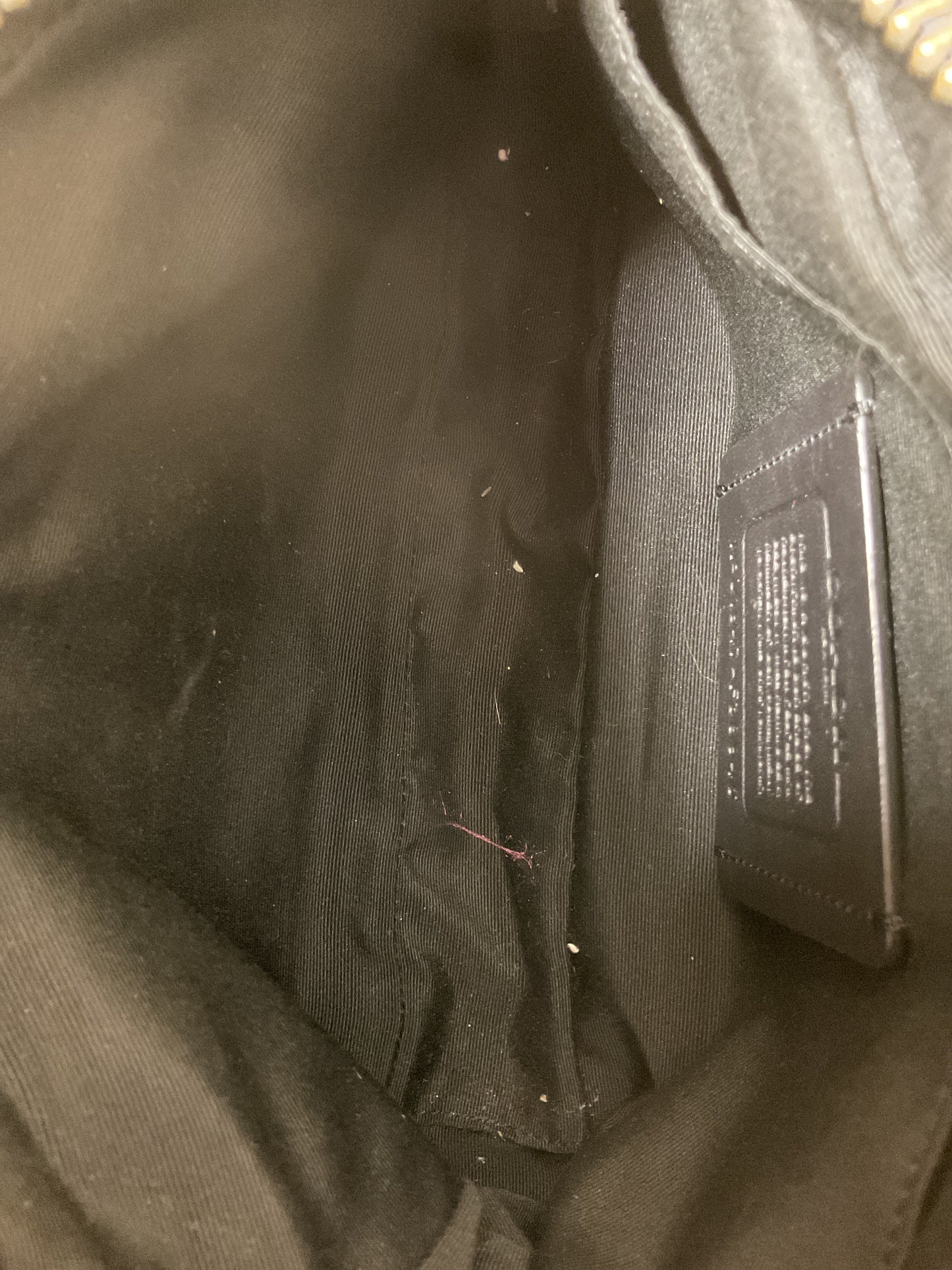 Handbag Designer By Coach In Black, Size:Small