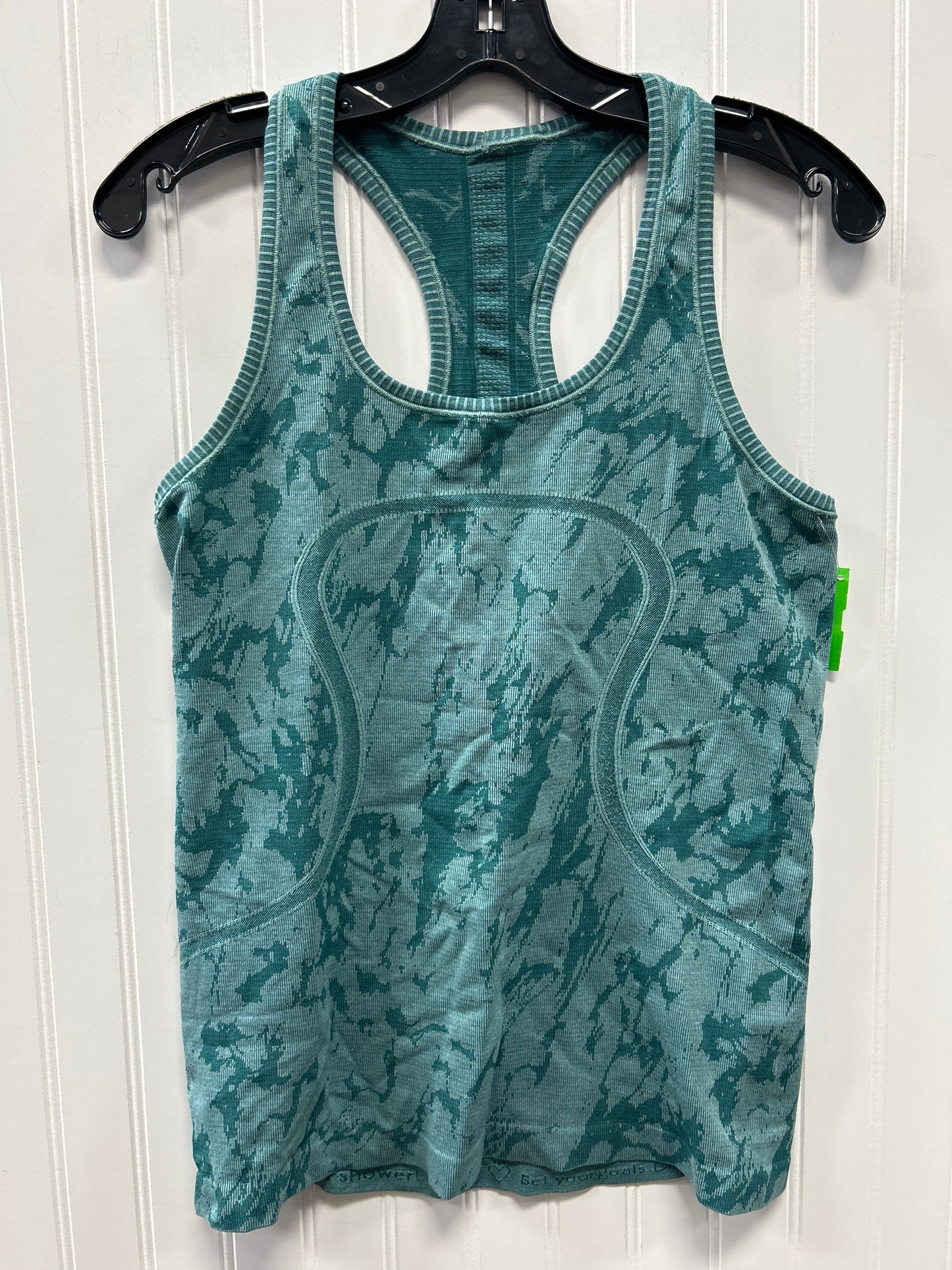Athletic Tank Top By Lululemon In Green, Size:10