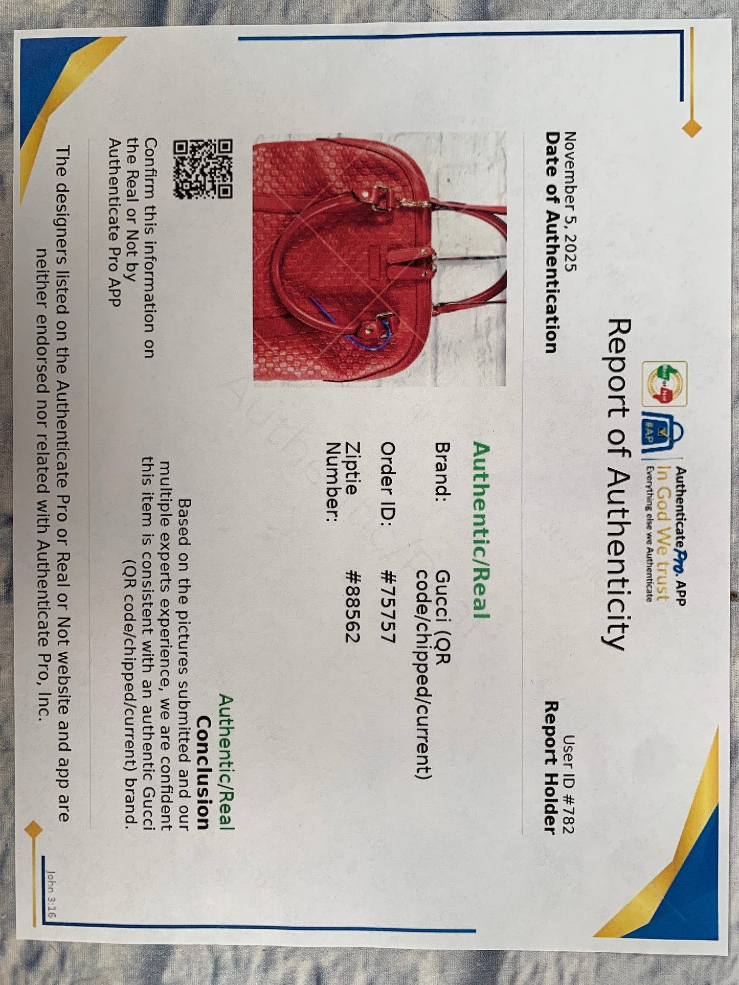 Handbag Luxury Designer By Gucci, Size: Medium