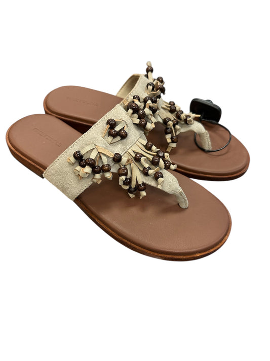 Sandals Flats By Free People In Brown & Grey, Size:8