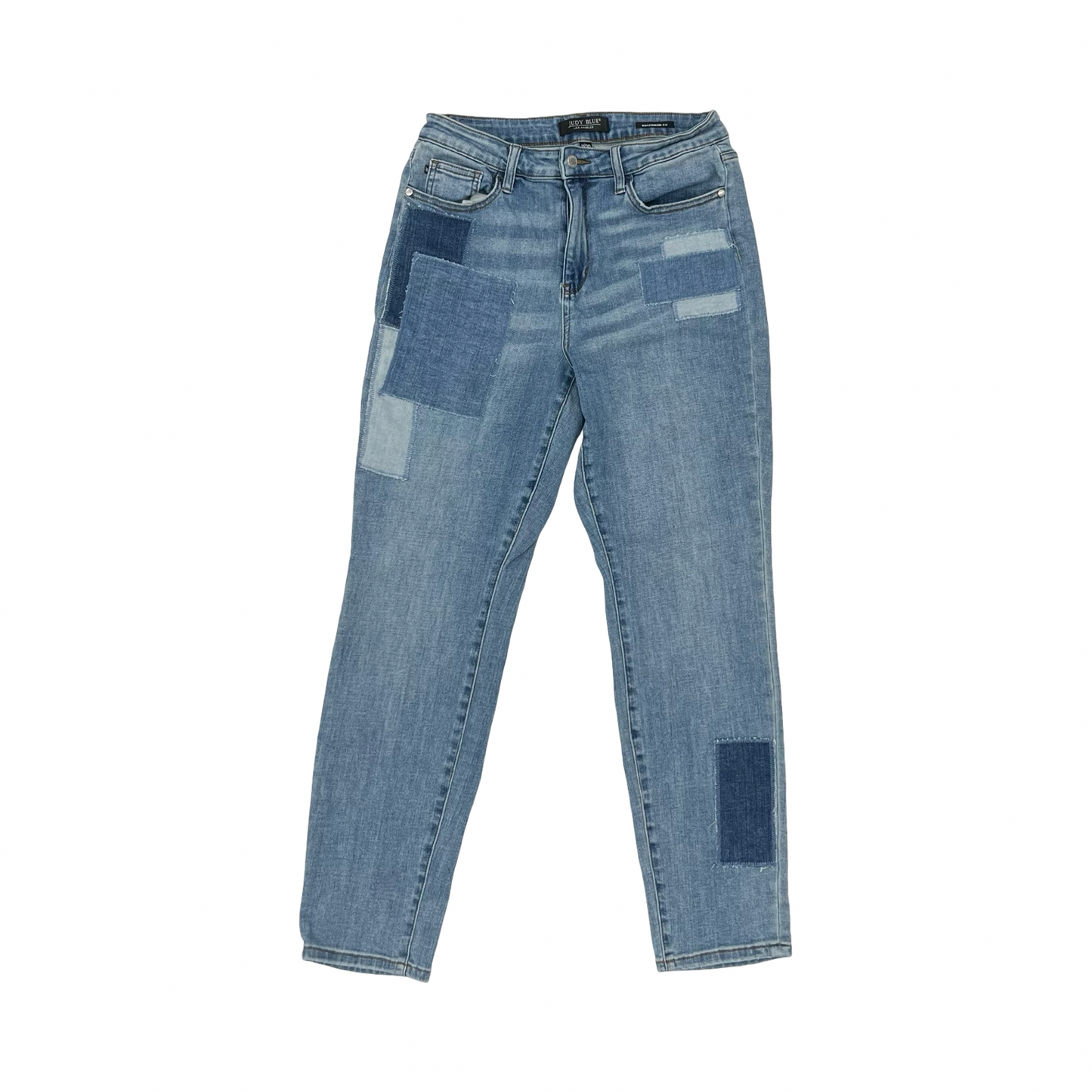 Jeans Boyfriend By Judy Blue In Blue Denim, Size:10
