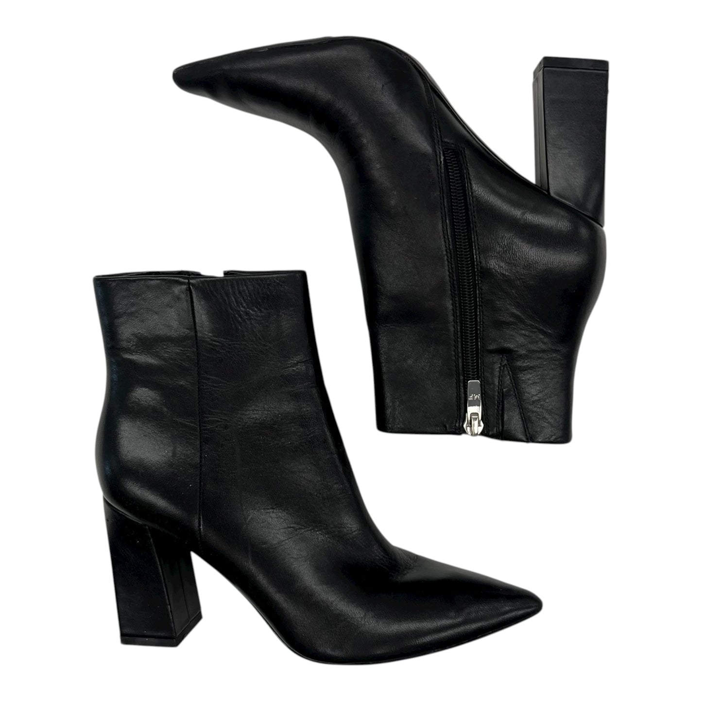 Boots Ankle Heels By Marc Fisher In Black, Size:6.5