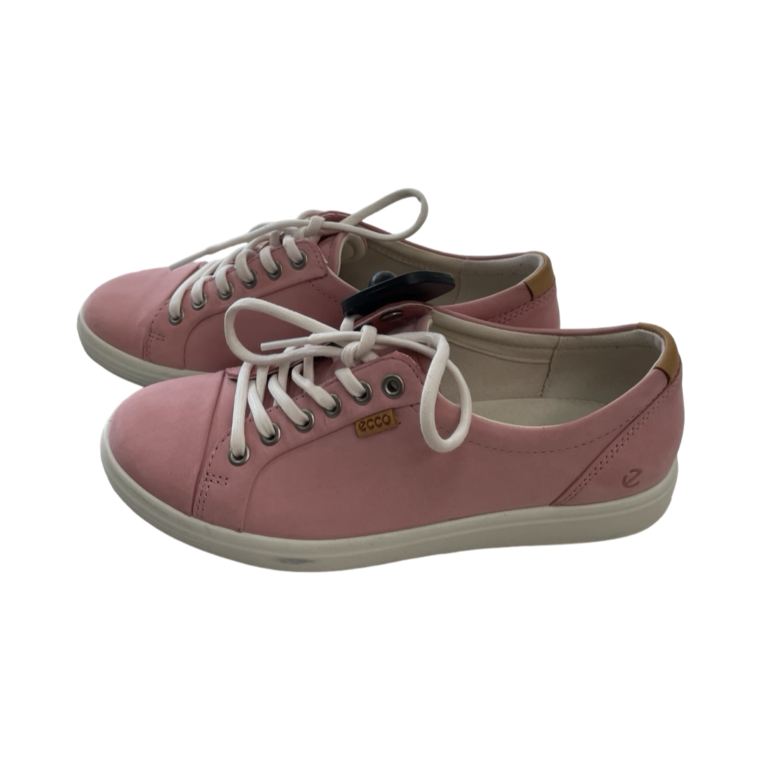 Shoes Sneakers By Ecco In Pink & White, Size:8