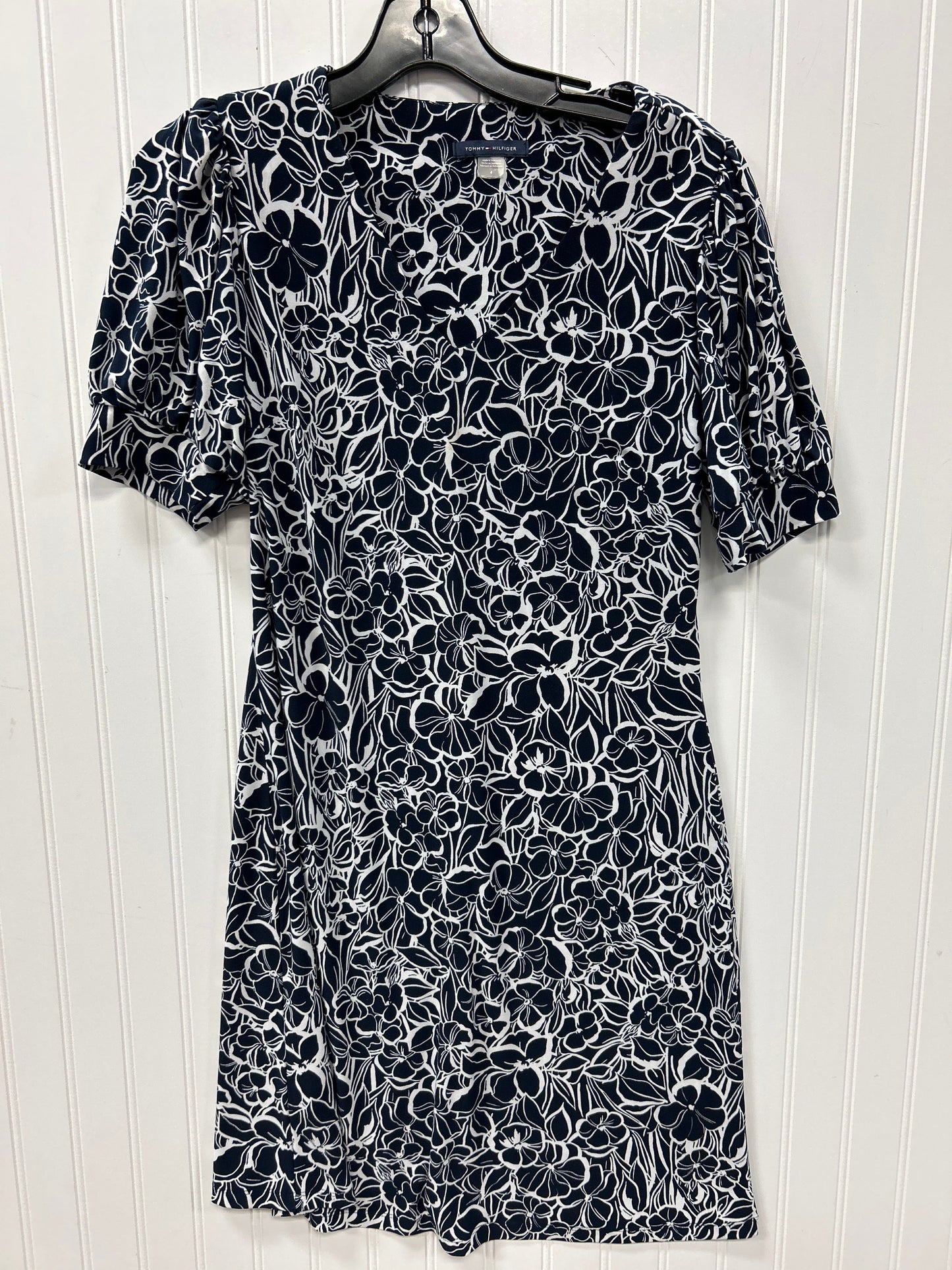 Dress Casual Midi By Tommy Hilfiger In Navy, Size:4