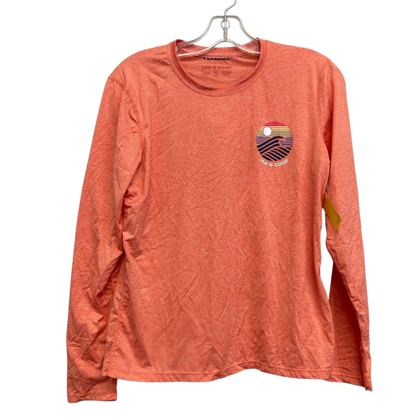Top Ls By Life Is Good In Orange, Size:S