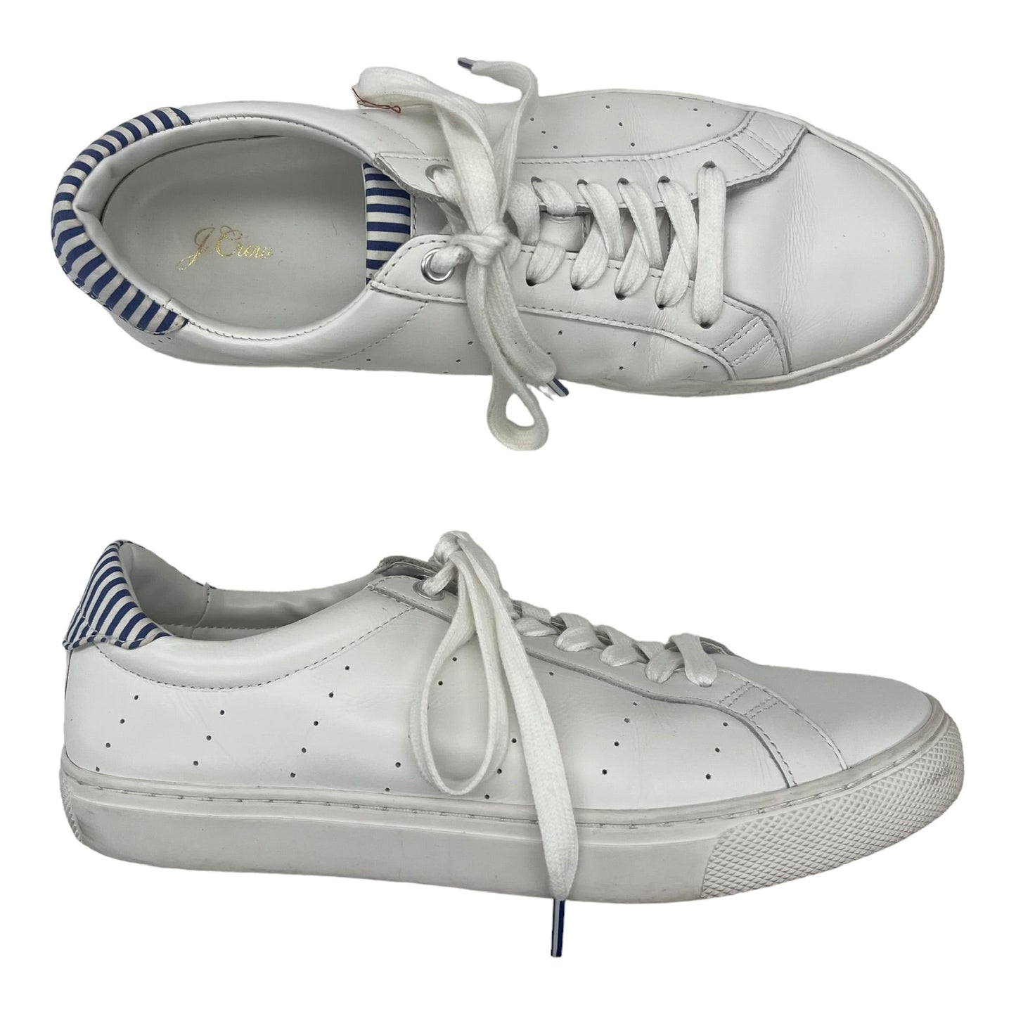 WHITE J. CREW SHOES SNEAKERS, Size 8