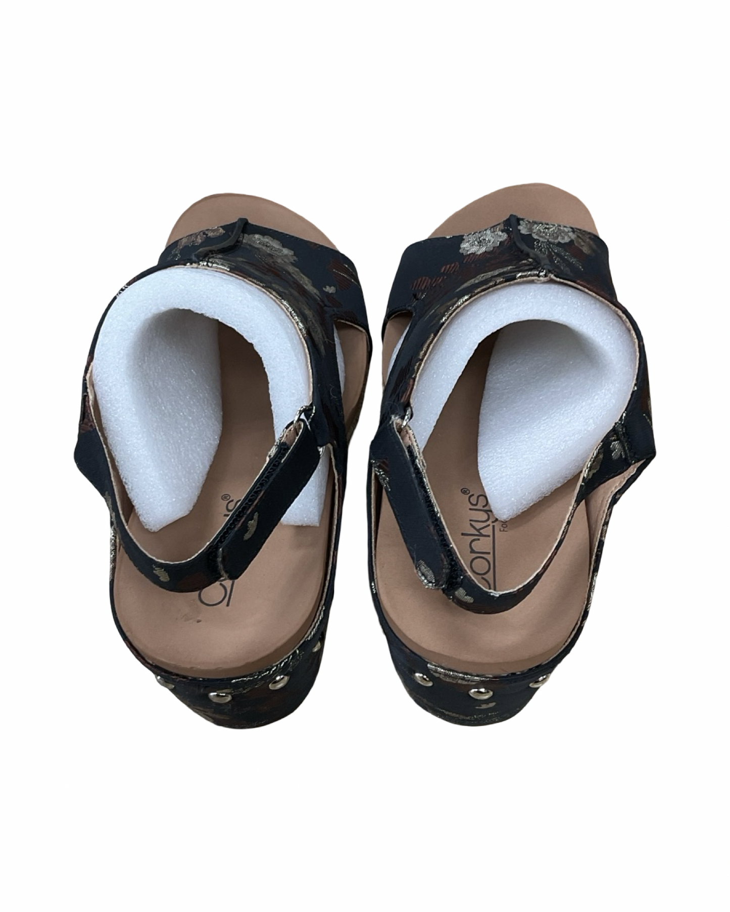 Shoes Heels Wedge By Corkys In Black & Brown, Size:9