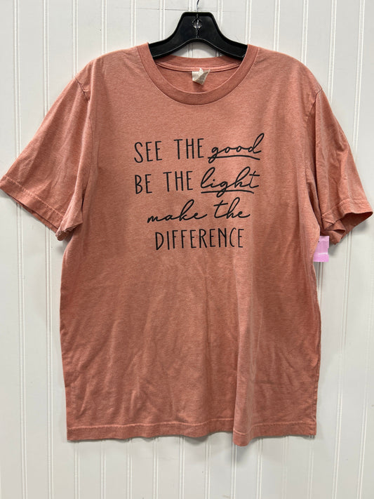 Top Ss By Bella + Canvas In Coral, Size:Xl
