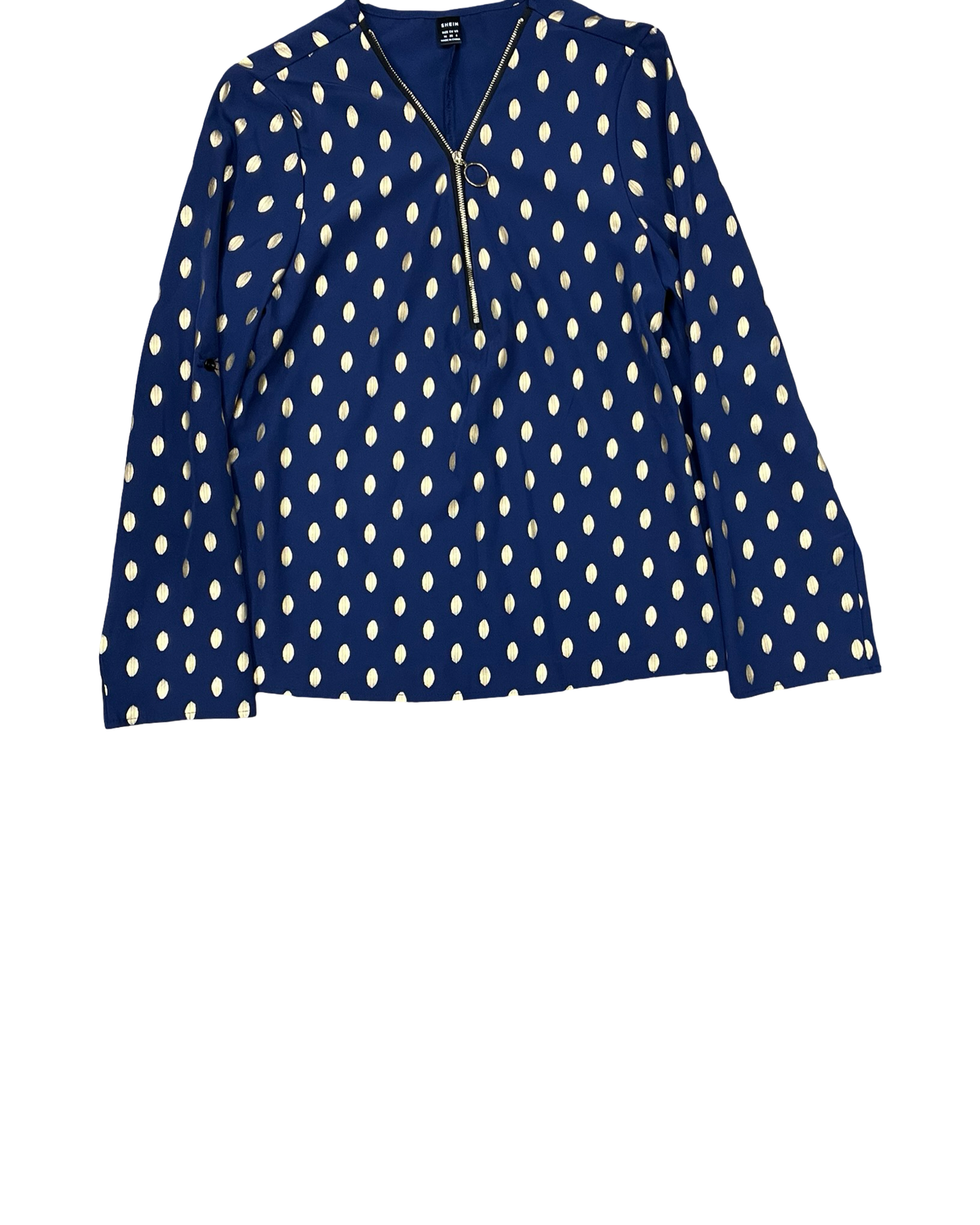 Top Ls By Shein In Blue & Gold, Size:M