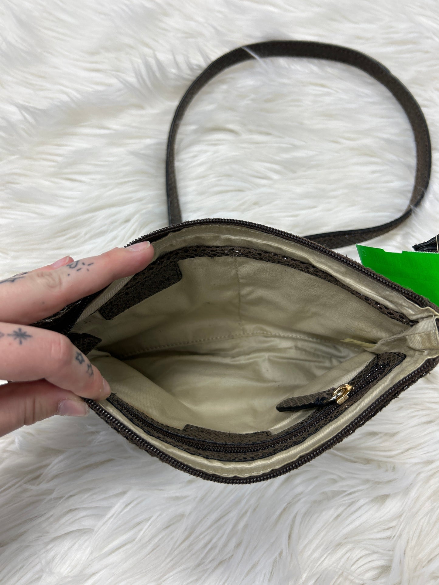 Handbag By Calvin Klein In Brown, Size:Small