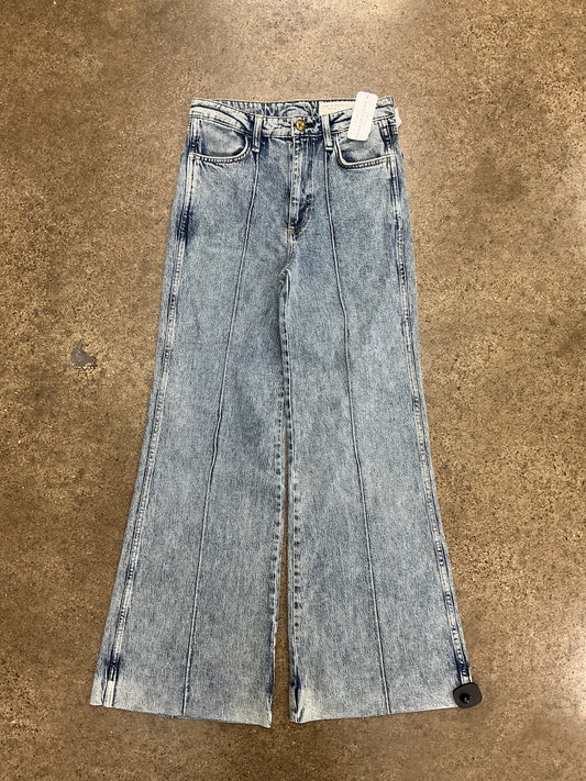 Jeans Wide Leg By Rag And Bone In Blue Denim, Size:6