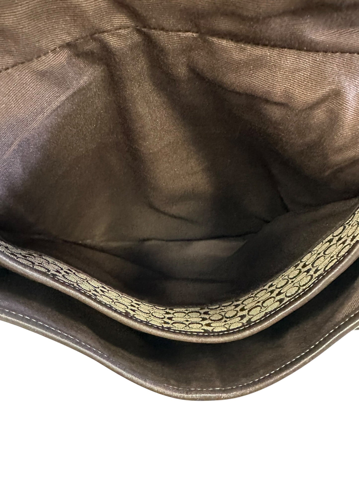 Crossbody Designer By Coach In Black & Brown, Size:Medium