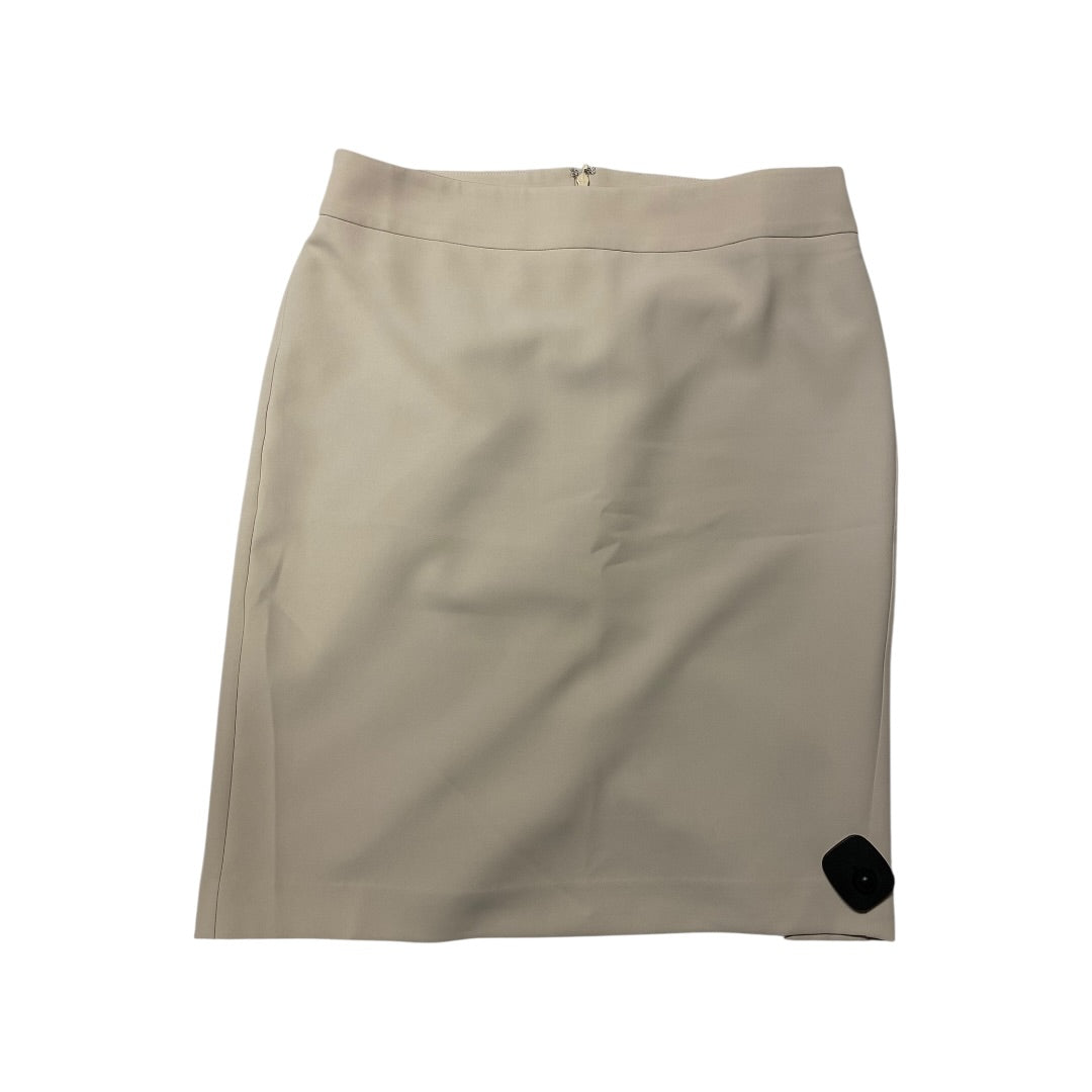 Skirt Midi By Ann Taylor In Cream, Size:8