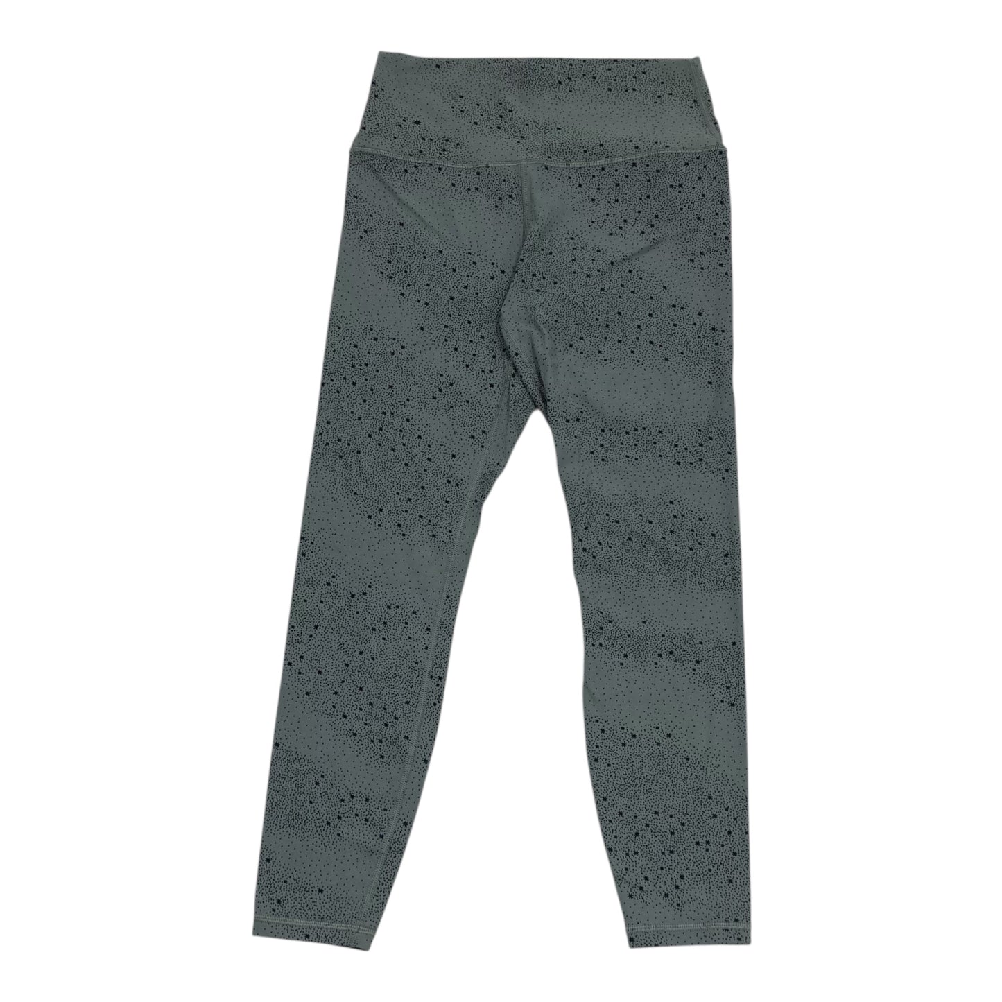 Athletic Leggings By Athleta In Black & Green, Size:M