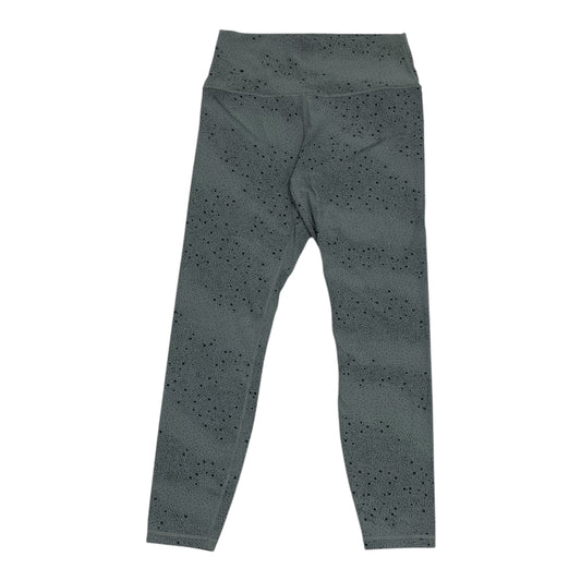 Athletic Leggings By Athleta In Black & Green, Size:M