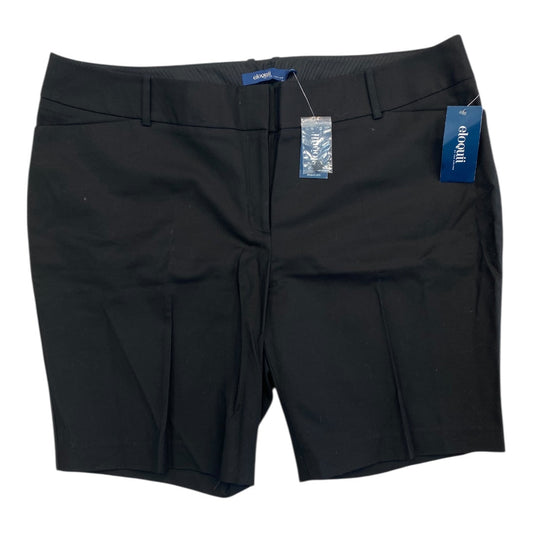 Shorts By Eloquii In Black, Size:22