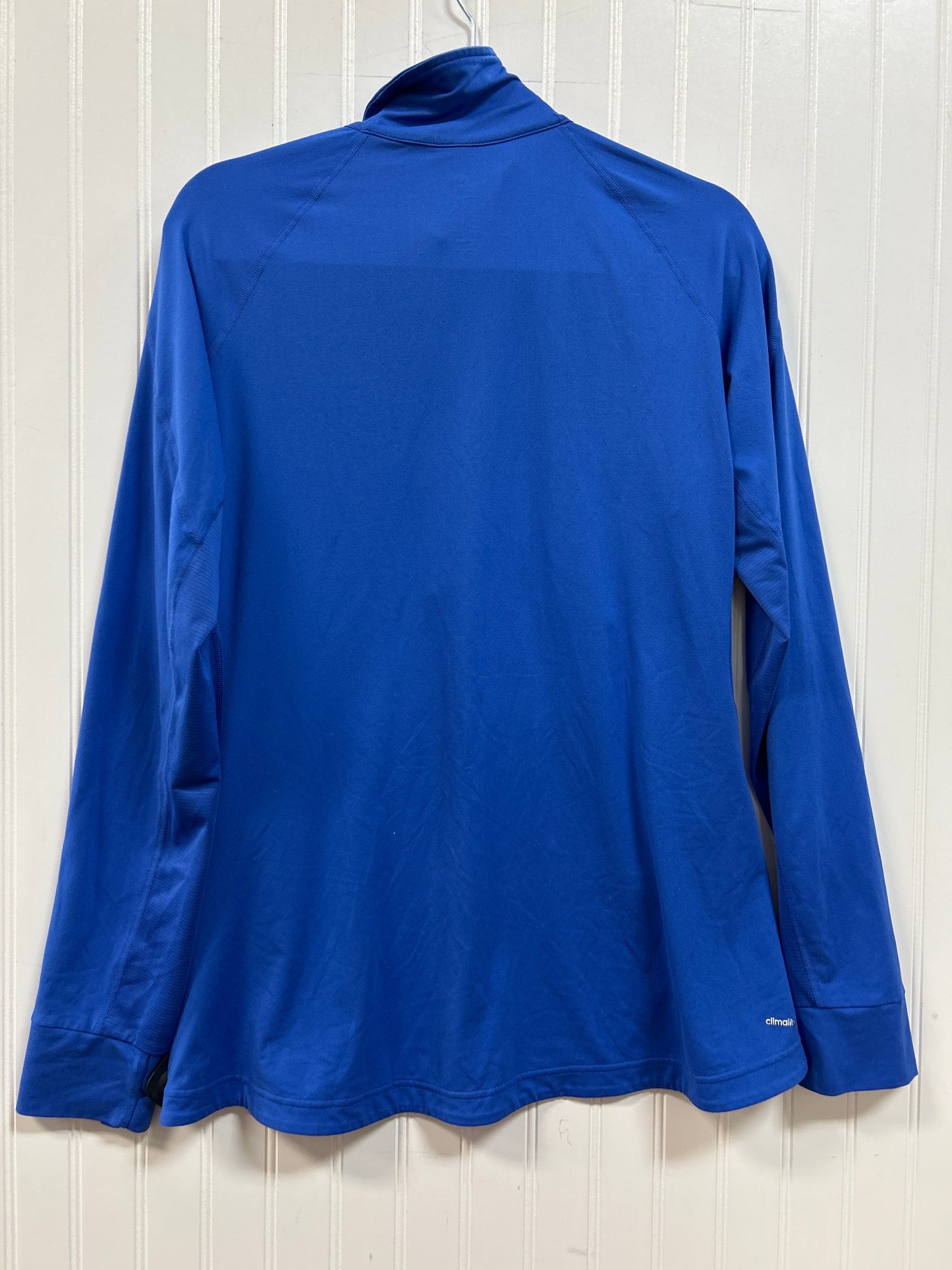 Athletic Jacket By Adidas In Blue, Size:Xl