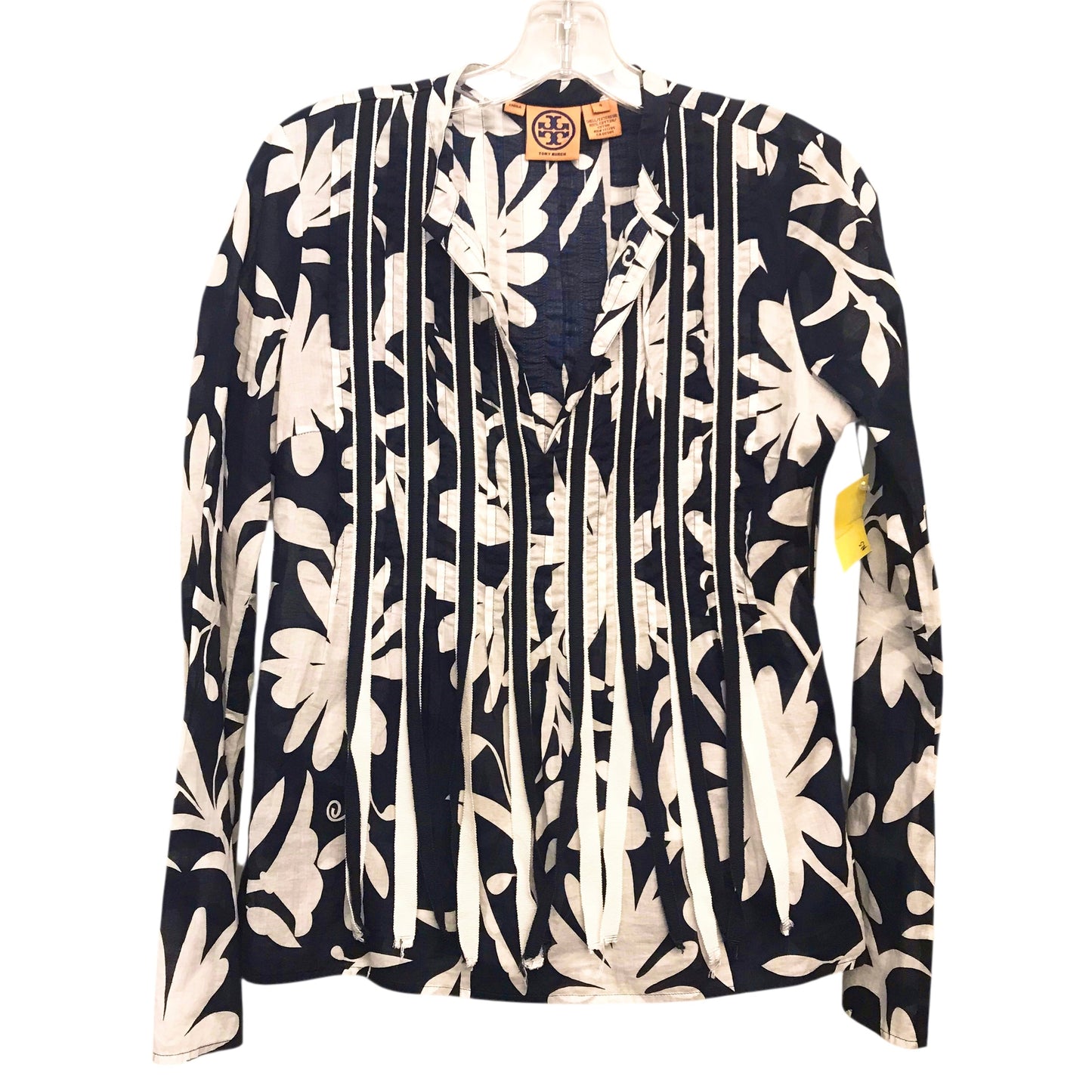 Top Ls Designer By Tory Burch In Floral Print, Size:S