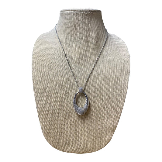 Necklace Designer By Swarovski In Silver
