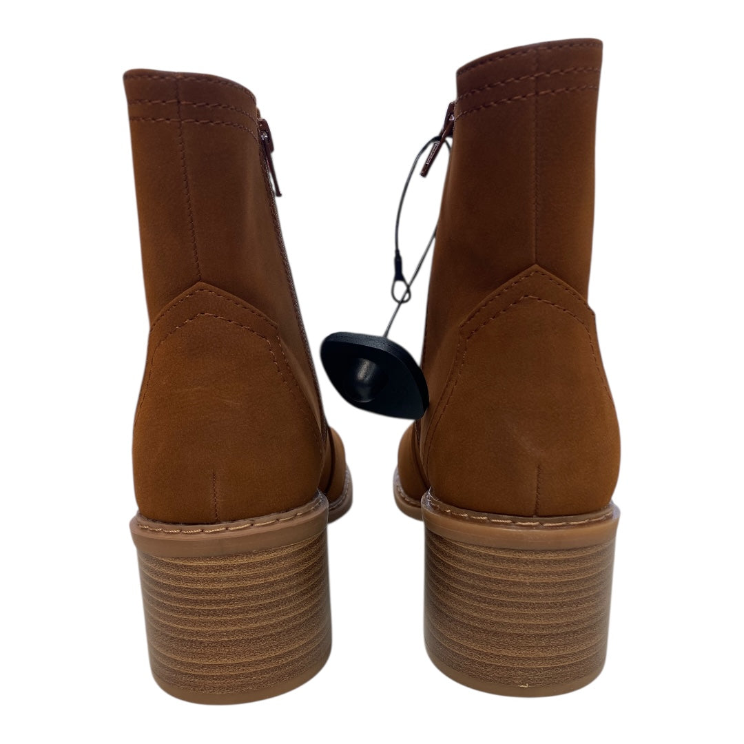 Boots Ankle Heels By Bare Traps In Brown, Size:10