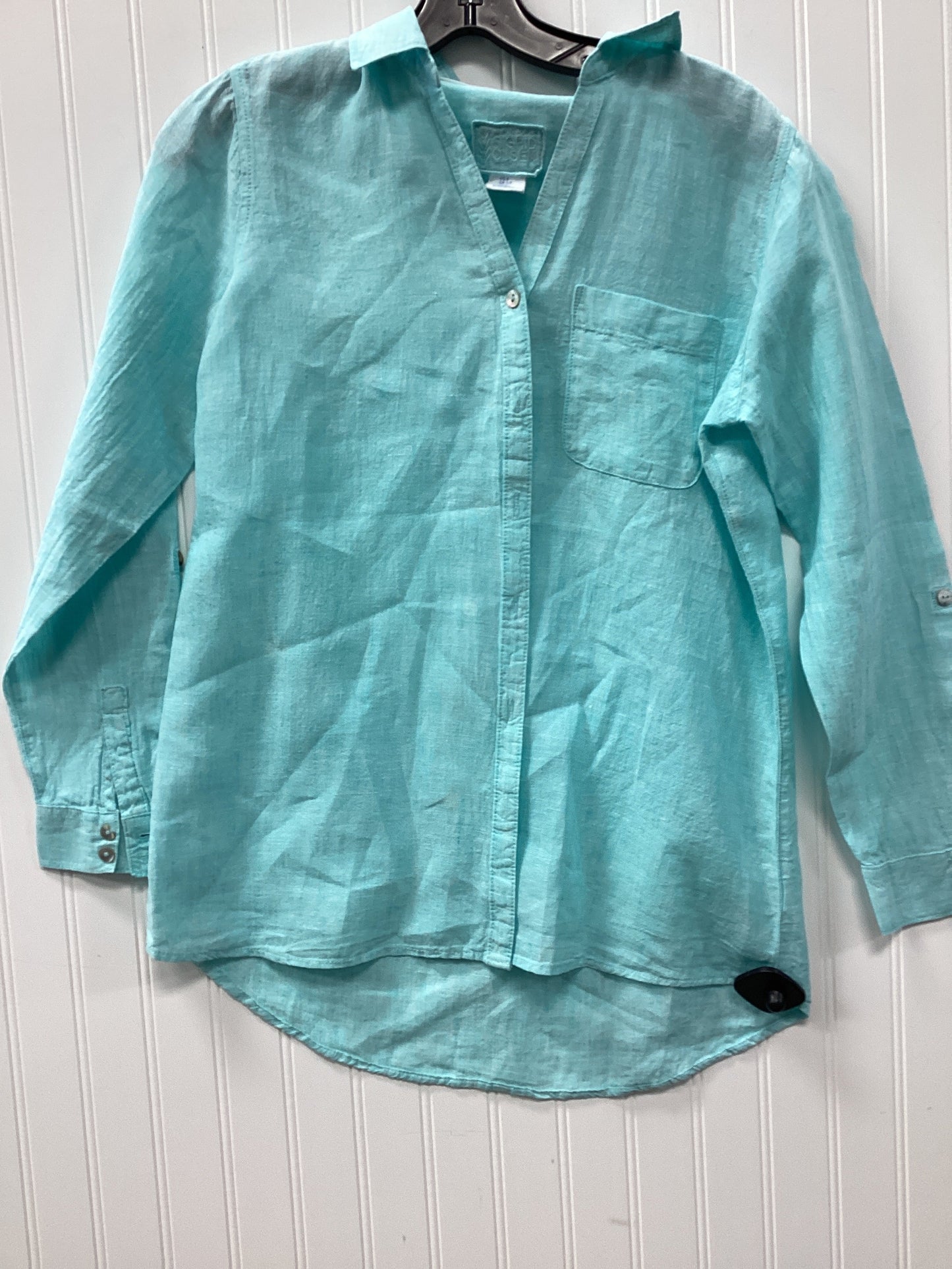 Top Ls By Sigrid Olsen In Aqua, Size:S