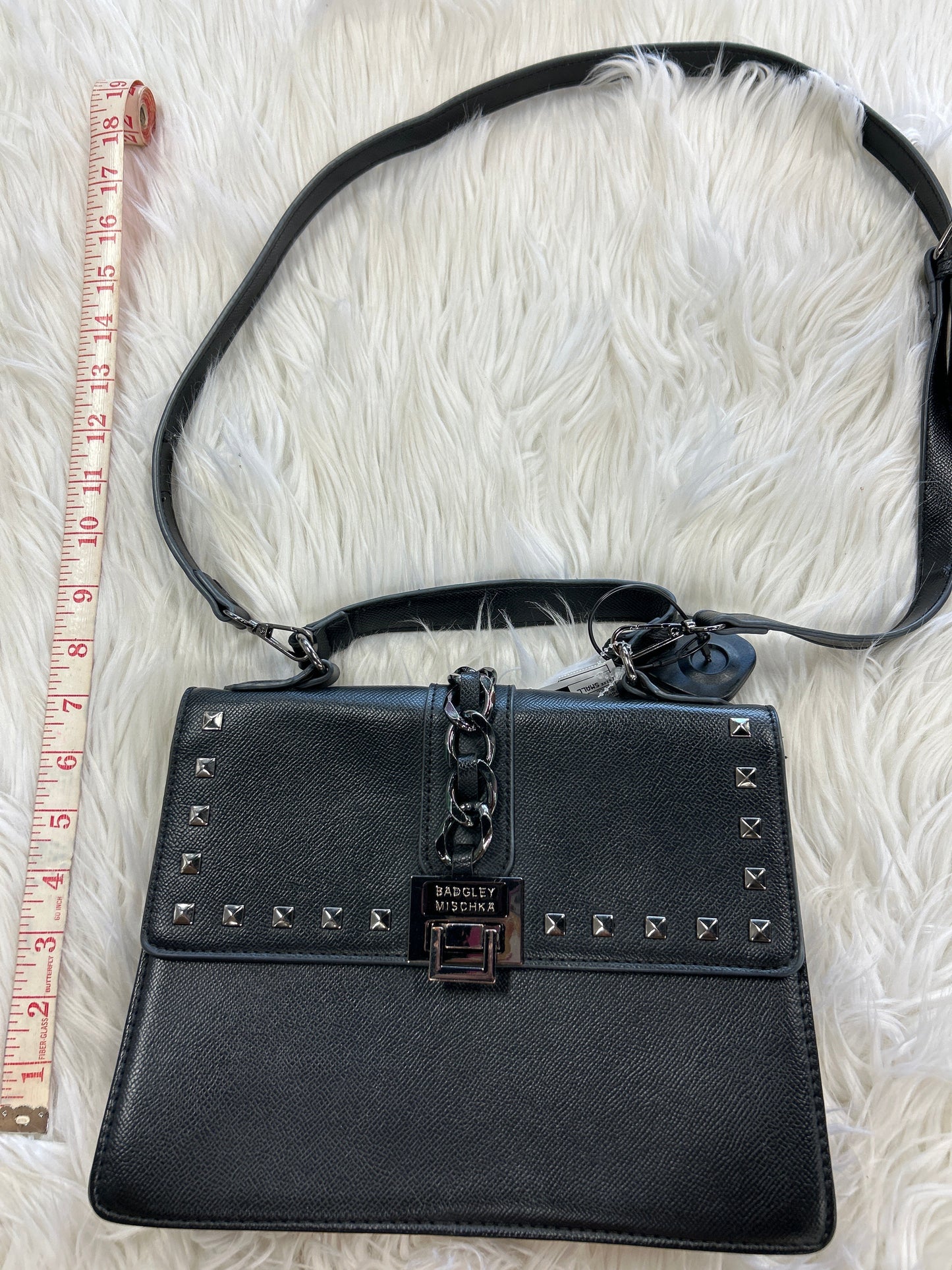 Handbag By Badgley Mischka In Black, Size:Small