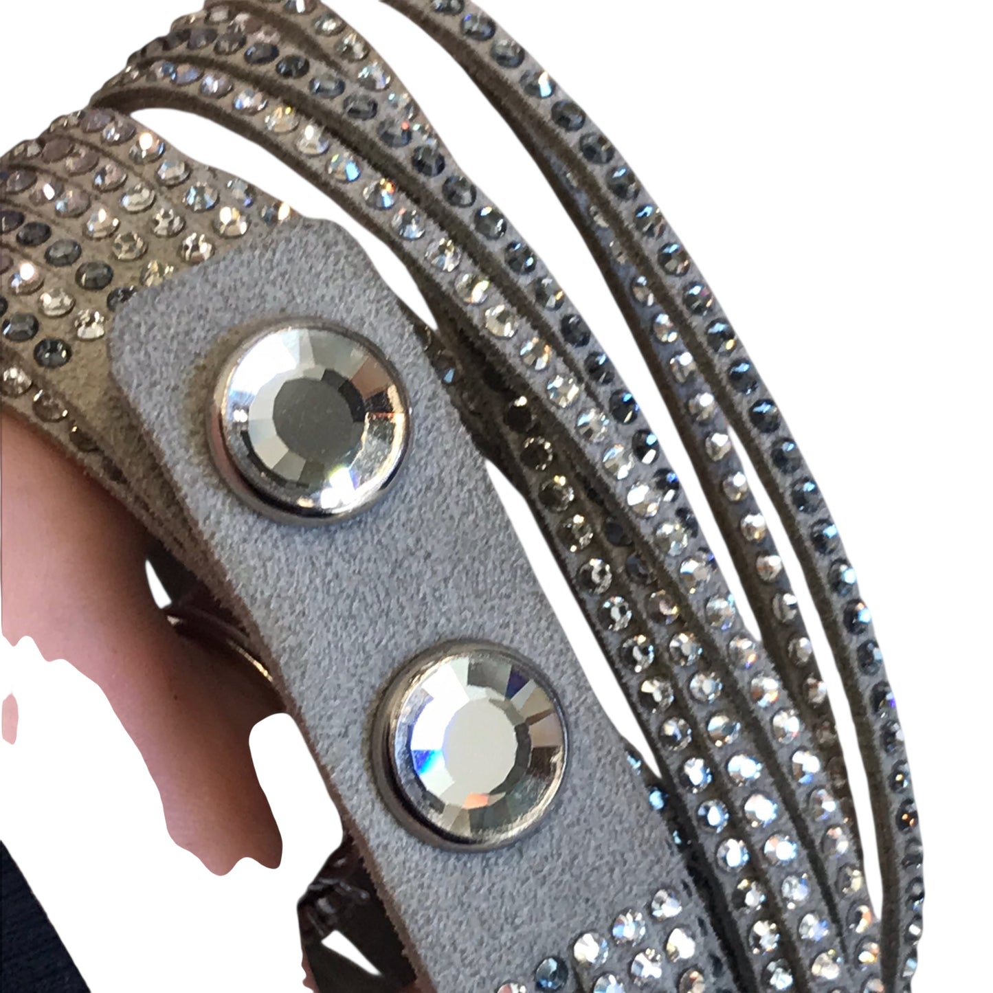 Bracelet Designer By Swarovski In Grey