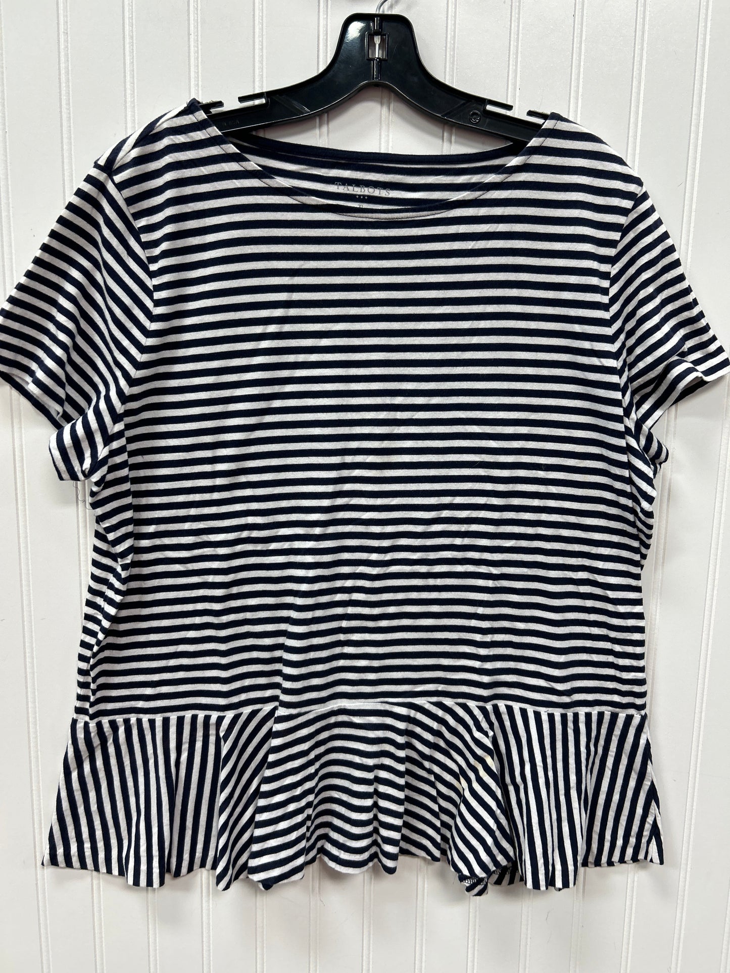 Top Ss By Talbots In Blue & White, Size:Xl