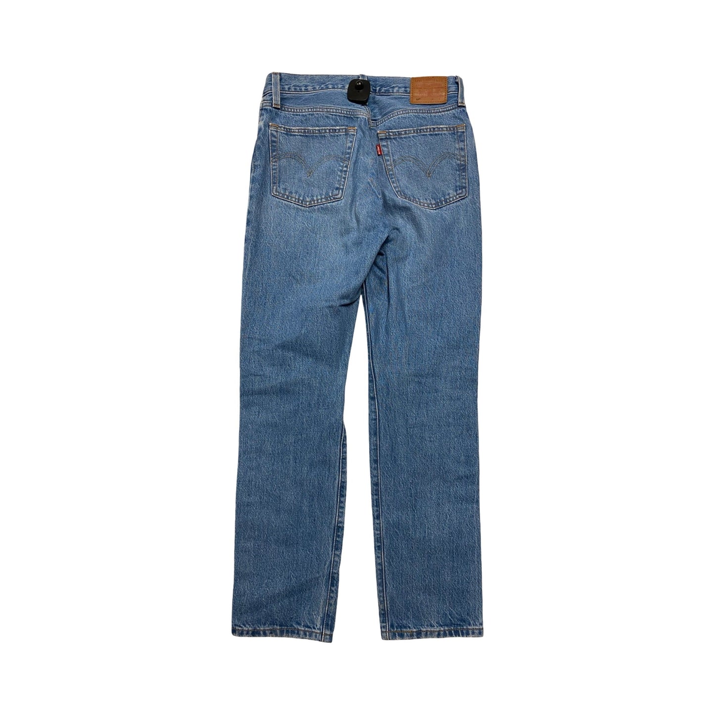 Jeans Straight By Levis In Blue Denim, Size:0