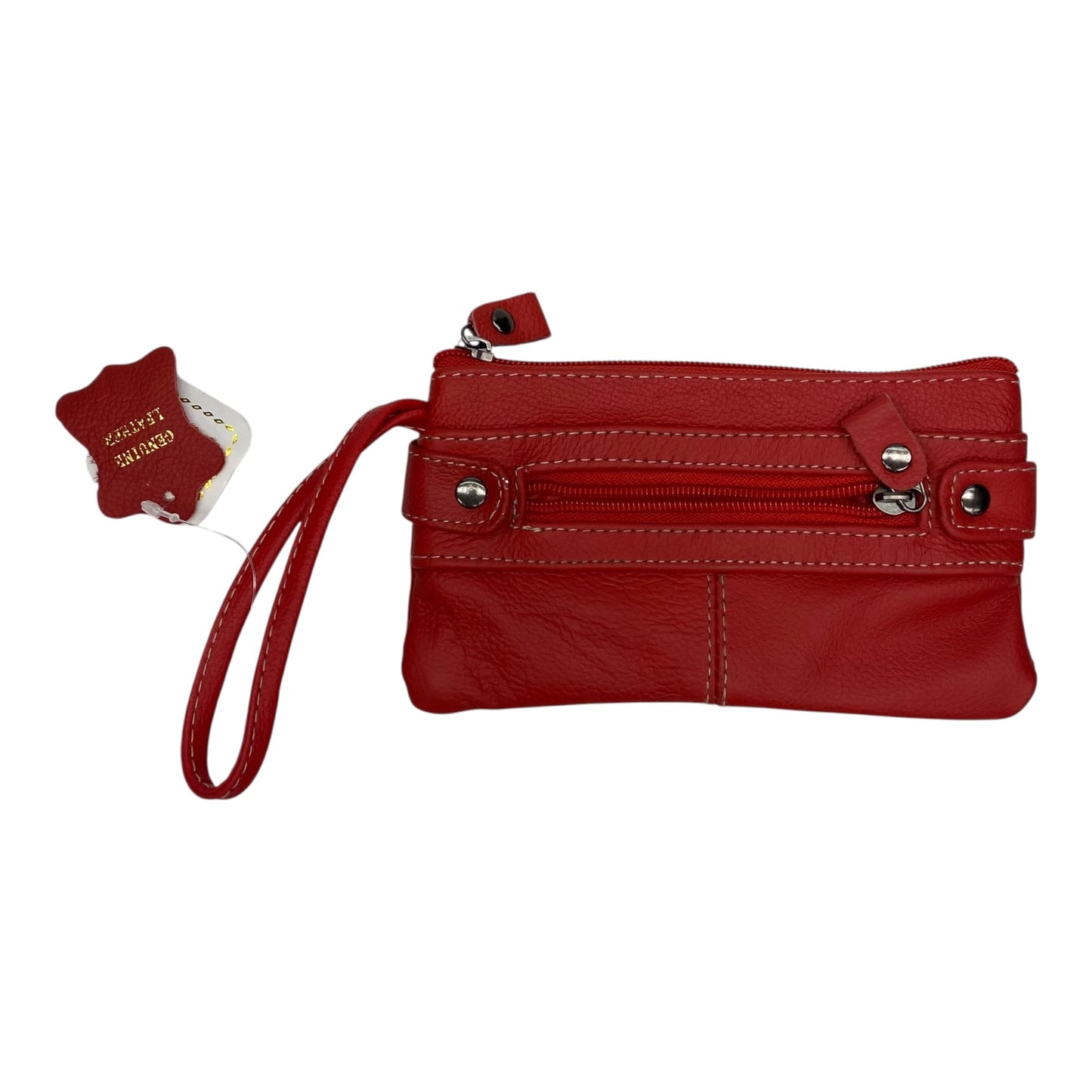 Wristlet Leather By   Clothes Mentor In Red, Size:Medium