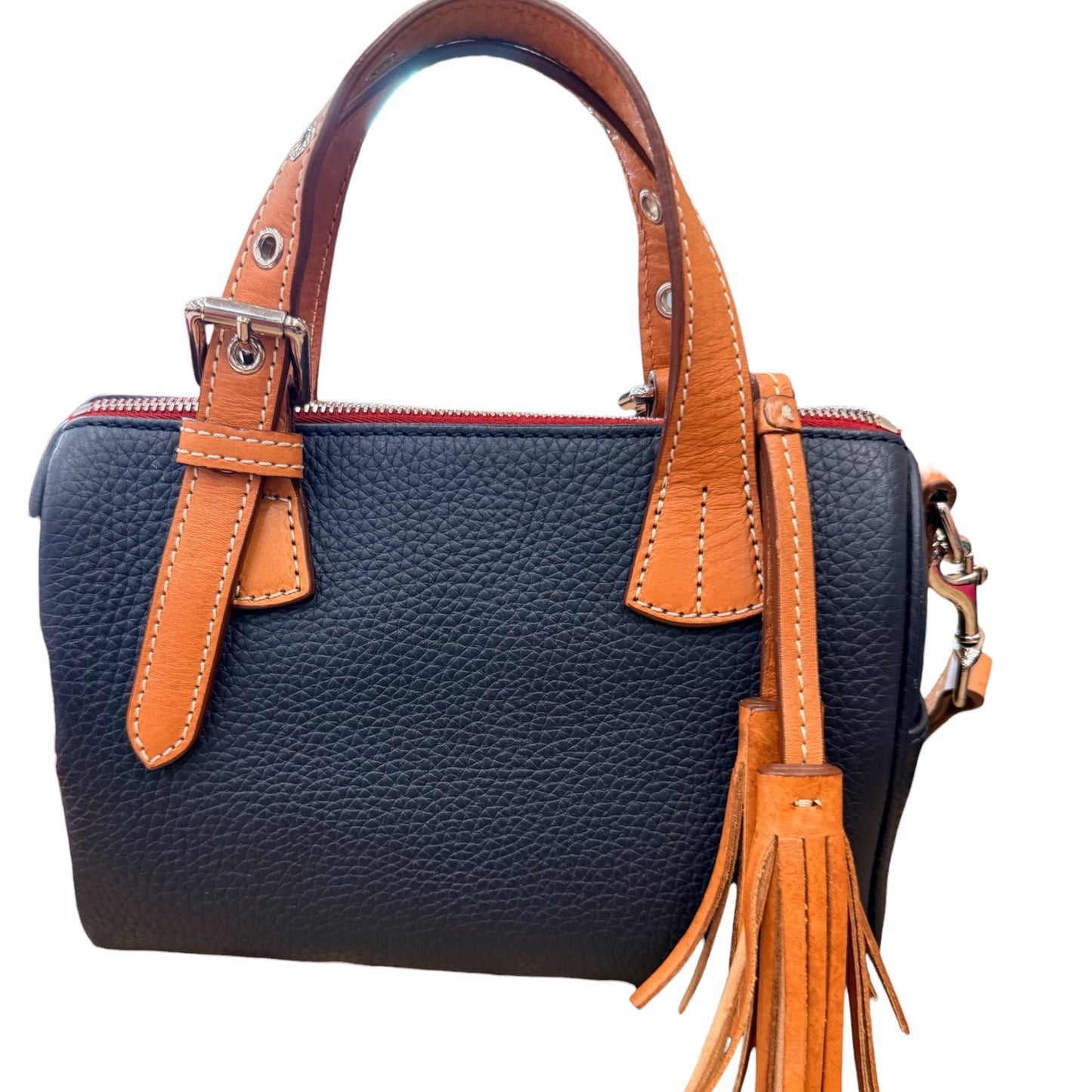 Crossbody Designer By Dooney And Bourke In Blue & Brown, Size:Small