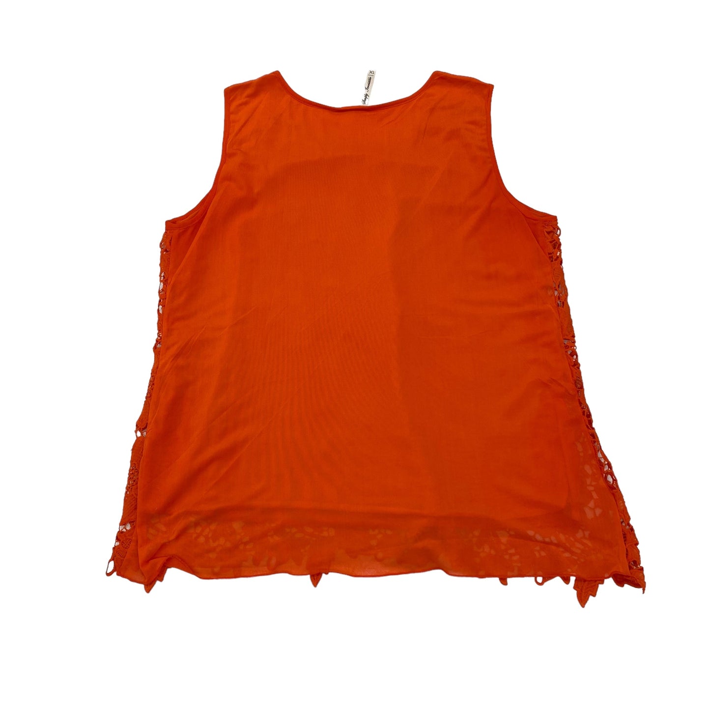 ORANGE    CLOTHES MENTOR TOP SLEEVELESS, Size 1X