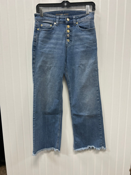 Jeans Straight By Michael By Michael Kors In Blue Denim, Size:2