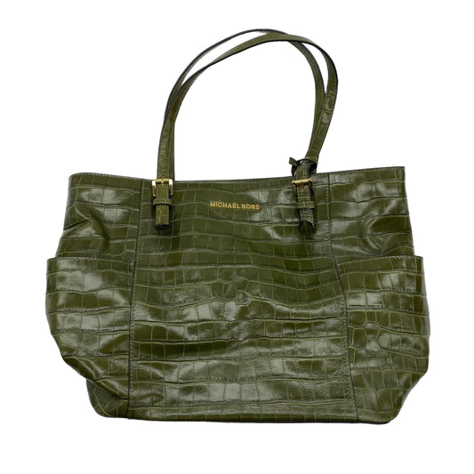 GREEN TOTE DESIGNER by MICHAEL KORS Size:MEDIUM