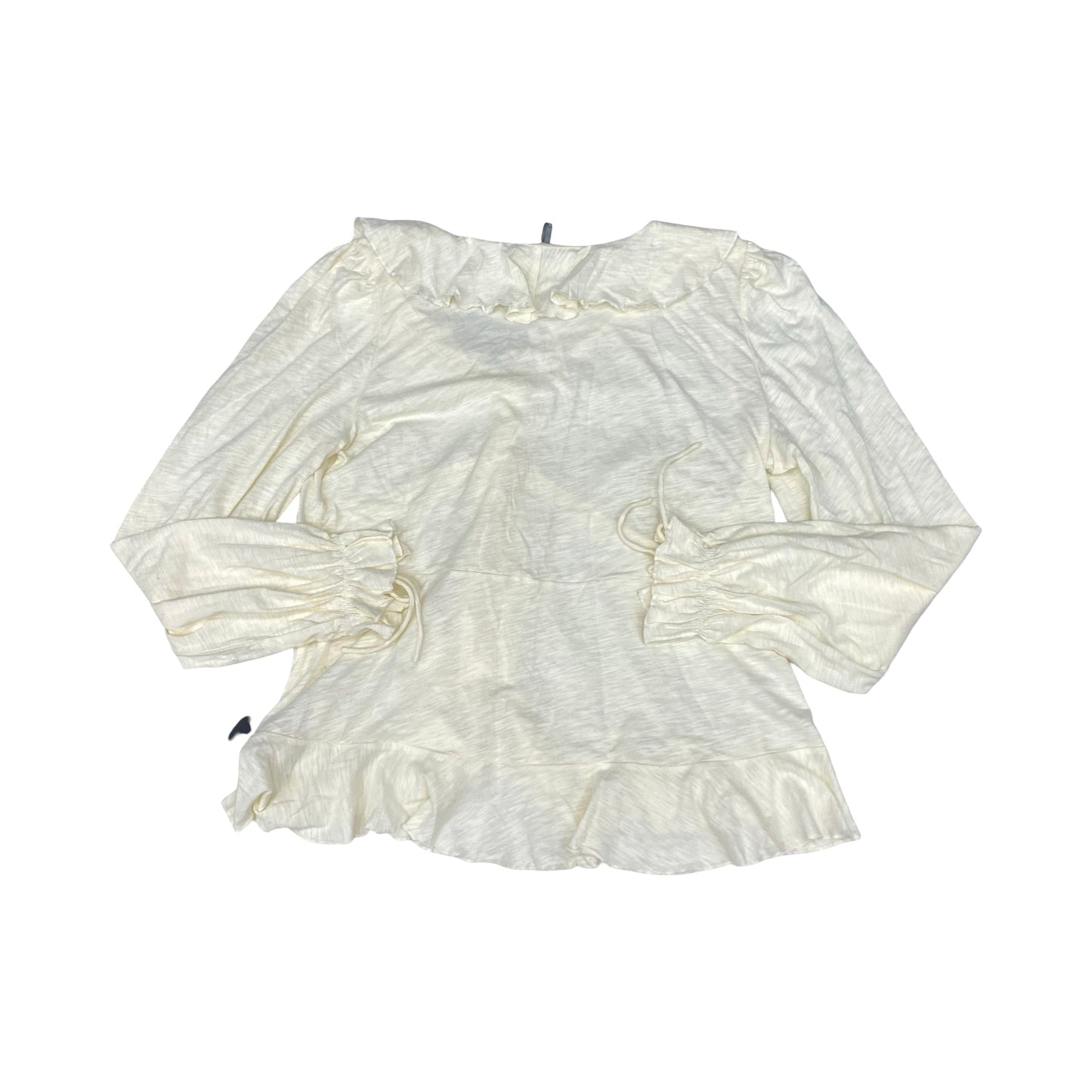 Top Ls By Anthropologie In Cream, Size:L