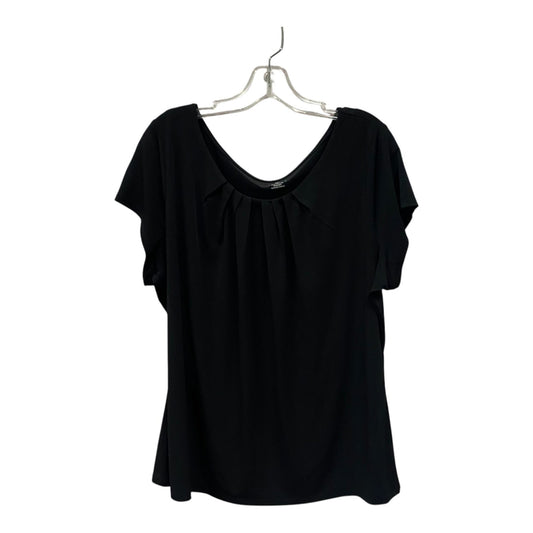 Top Ss By Worthington In Black, Size:2X