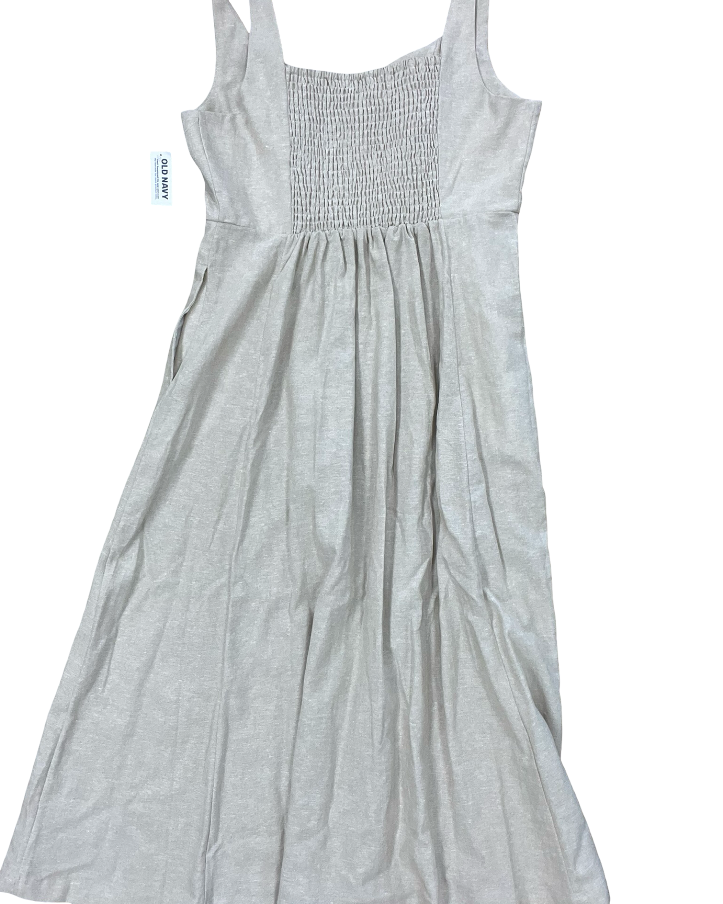 Dress Casual Midi By Old Navy In Cream, Size:L