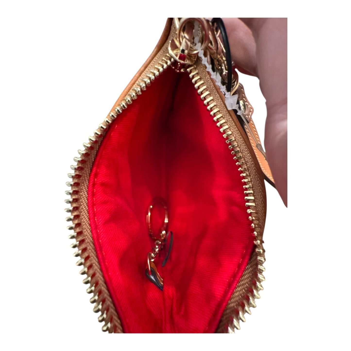 Wristlet Designer By Dooney And Bourke In Brown & Green, Size:Small