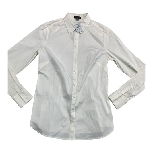 Top Ls By Ann Taylor In White, Size:4P