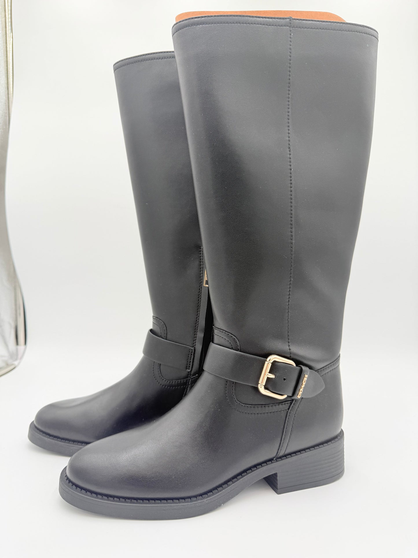 Boots Designer By Coach In Black, Size: 8.5