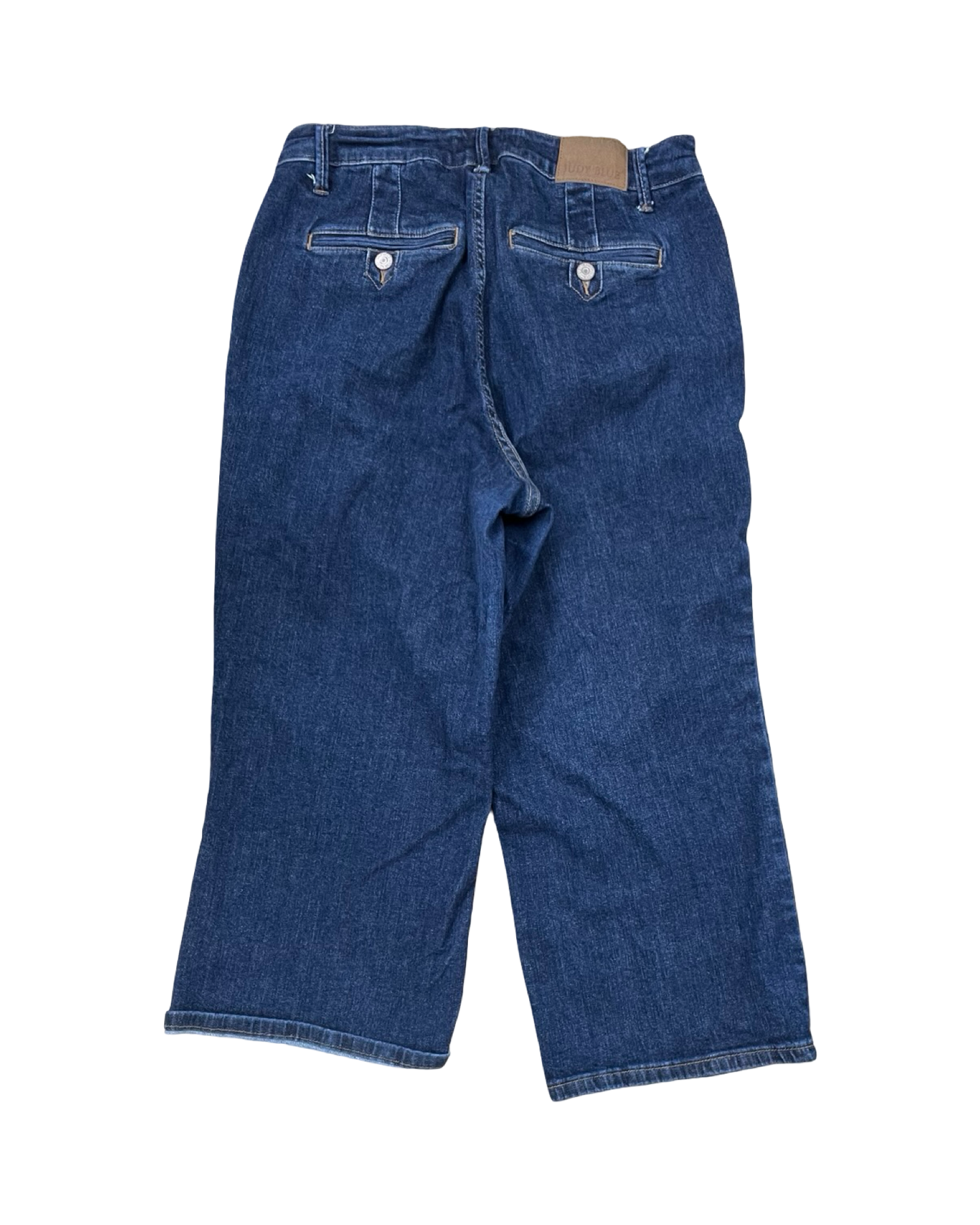 Jeans Wide Leg By Judy Blue In Blue Denim, Size:14